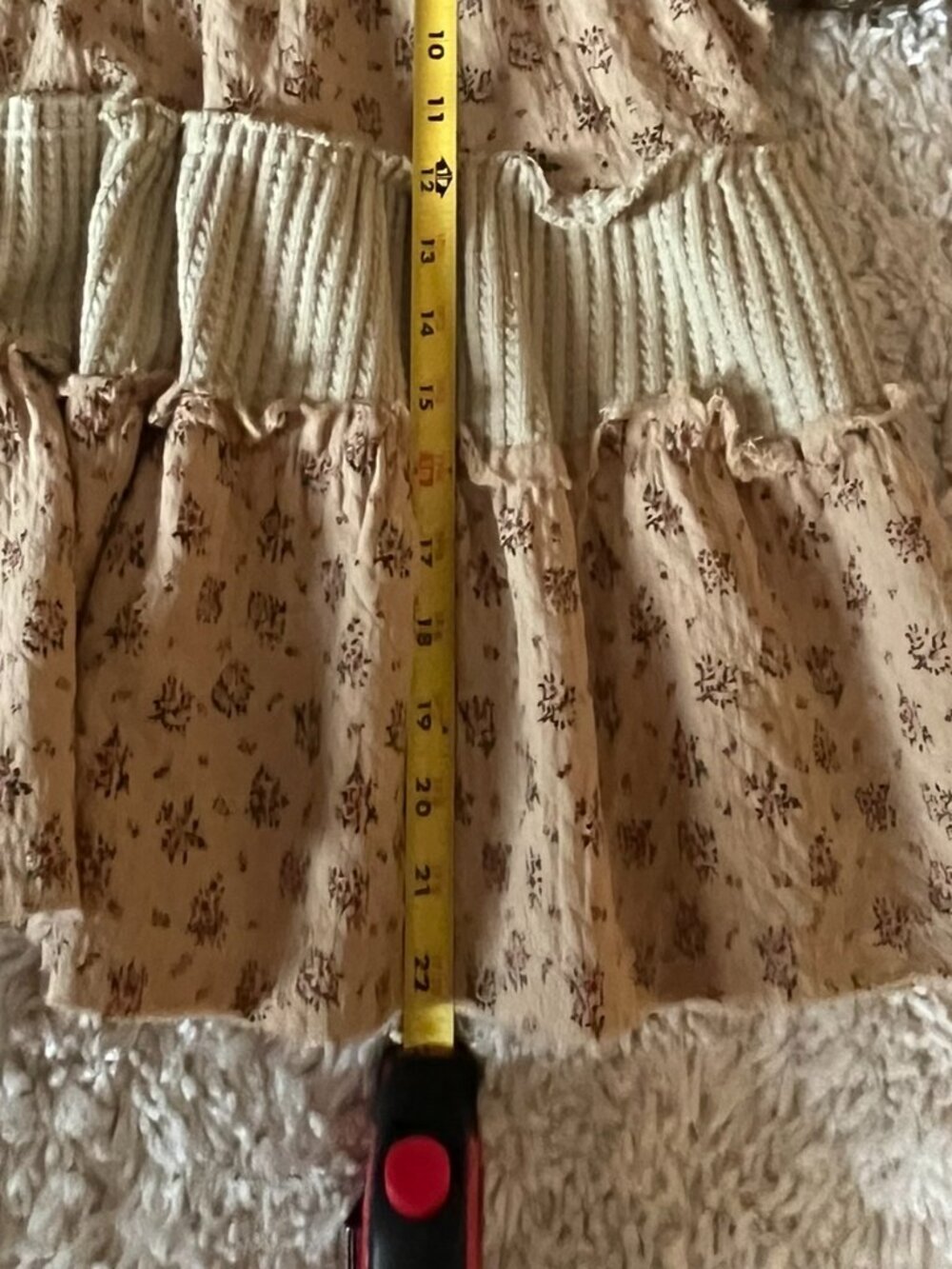 POL Genevieve Baby Toll Top, Olive/Tan/Cream, Size Small, LIKE NEW - Picture 11 of 13